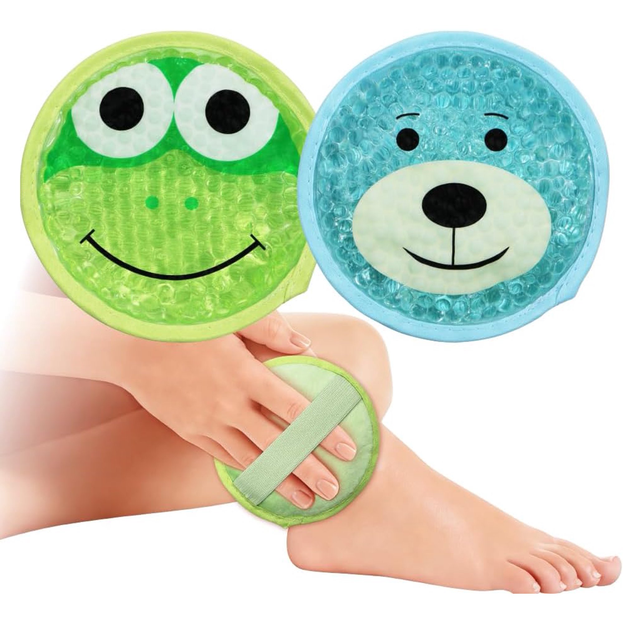 Gel Ice Pack for Injuries 2 Packs Cute Reusable Hot Cold Gel Packs