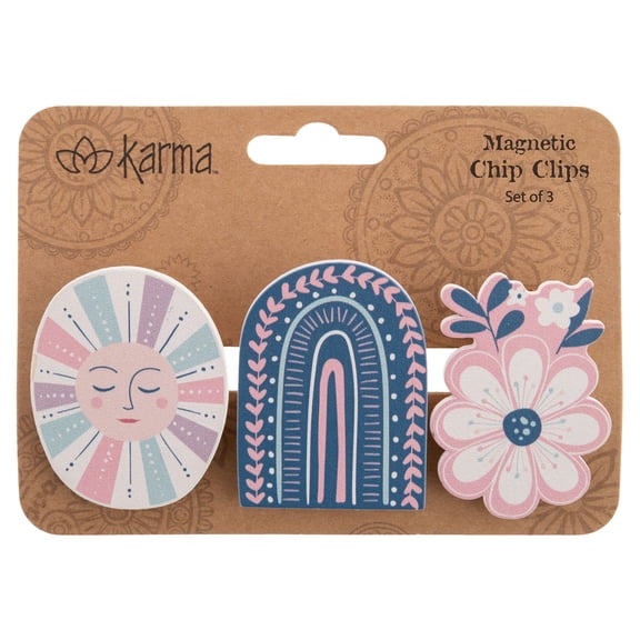 Karma Gifts Chip Clips, One Size, Rainbow