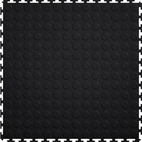 Techno Loc 18 In X 18 In Black Garage Floor Tiles 18 Pack