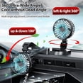 thumbnail image 4 of Car Fan Usb Car Home Car Fan Cooling Fans that Blow Cold Air Battery Powered Rechargeable Fan (White), 4 of 7