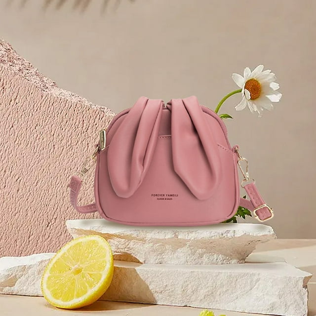 Small Crossbody Bags for Girl Exquisite Workmanship Rabbit Ears Shoulder Bag for Hiking Day Trips Walking