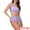Light Purple, variant on DARING DIVA Women's 2 Piece One Shoulder Elegant Bikini Sets M Royal Blue