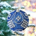 thumbnail image 2 of hulanddfd Glitter Sequin Foam Balls, 3.1 in Christmas Balls Hanging Ornaments for Xmas Tree Outdoor Decor and Holiday Party B-2, 2 of 5