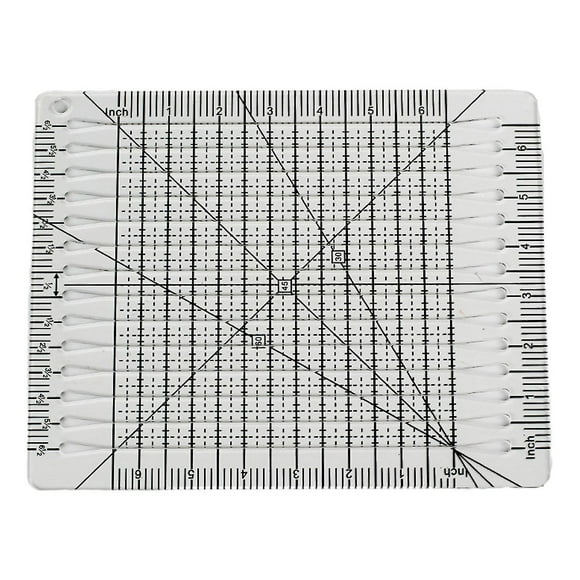 Slotted Quilting Ruler Squared Acrylic Fabric Cutting Transparent Mark Non Slip