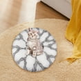 thumbnail image 6 of 15.7" Round Dog Bed with Washable Removable Cover, Dog Bed Pet Bed Cat Bed Donut Dog Bed Fluffy Plush Pet Couch Soft Cozy Dog Cat Bed, 6 of 9
