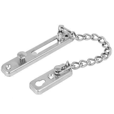 Home Bedroom Stainless Steel Security Slide Bolt Door Chain Lock