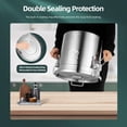 thumbnail image 3 of Miumaeov 5.5 Gal 304 Stainless Steel Airtight Container with Lid, Metal Bucket for Dog Food Bird Seed Storage, Rodent Proof Canister for Kitchen(21L), 3 of 9