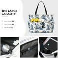 thumbnail image 3 of Balery Vintage Floral 1 Beach Travel Bag - Water-Resistant, Large Capacity Lightweight Tote with 7 Pockets for Women and Men - Perfect for Beach, Pool, Gym, and Travel, 3 of 7