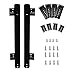 thumbnail image 3 of Keyboard Slide, KINJOEK 14 Inch 2 PCS Heavy Duty Ball Bearing Slides, Computer Drawer Tray Accessories, Cabinet Furniture Rails Rack with Adjustable Height Bracket and Screws, Black, 3 of 4
