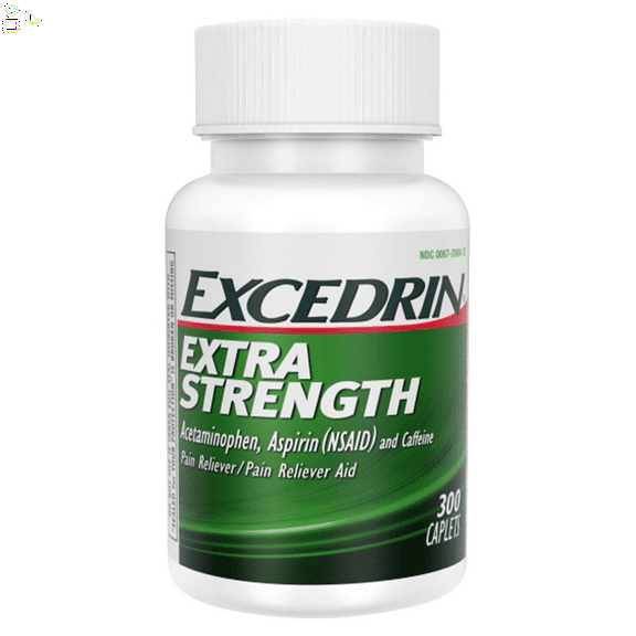 Excedrin Extra Strength for Headache Relief, 300 Caplets each | Contains Acetaminophen, Aspirin, and Caffeine