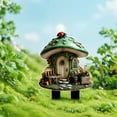 thumbnail image 6 of Dadiaei Dreamy Mushrooms House 2D Flat Garden Pile Outdoor Courtyard Pile Scene Decoration Props Acrylic Garden Decor All-Weather, 6 of 7