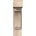 thumbnail image 2 of Ekena Millwork 7 1/2"W x 22"D x 30"H Imperial Block Smooth Bracket w/ Offset Brace, Douglas Fir, 2 of 25