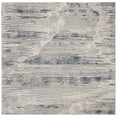 thumbnail image 2 of SAFAVIEH Meadow Iskra Abstract Striped Area Rug, Grey/Ivory, 6'7" x 6'7" Square, 2 of 7