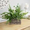 thumbnail image 3 of Northlight Wooden Log and Twig Flower Box Planters - 11.75" - Set of 2, 3 of 8