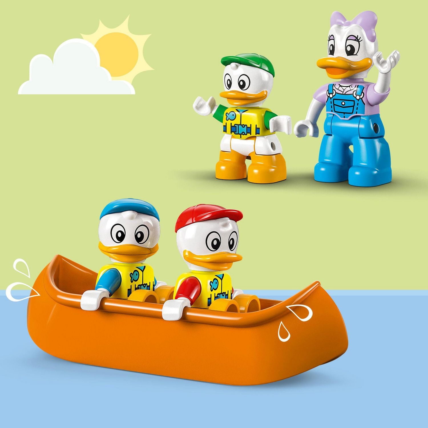 LEGO DUPLO Disney Mickey and Friends Camping Adventure 10997 Toddler Building Toy Set, Features 4 LEGO DUPLO Toy Figures: Daisy Duck, Huey, Dewey and Louie to Inspire Creative Role Play