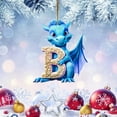 thumbnail image 1 of 26 Letters Cute Animal Baby Christmas Tree Acrylic Ornament Decoration Pendant for Car Holiday Festive Home, 1 of 3