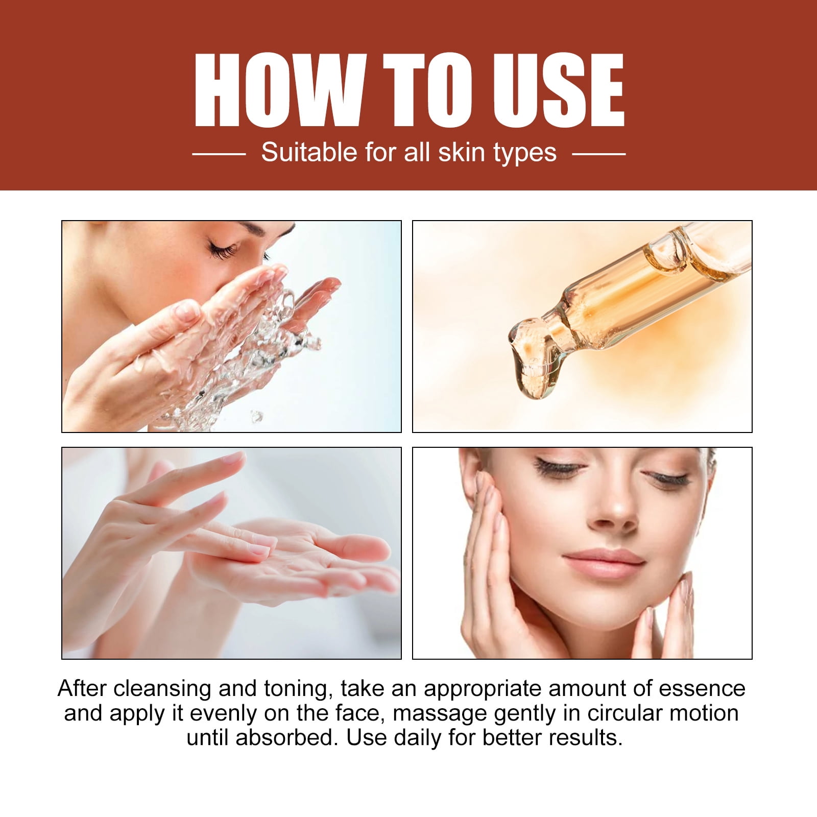 Alvantor Face Serum with Palmitoyl Peptide for Anti-Wrinkle Firming Face Essence, 1.7fl.oz