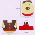 thumbnail image 2 of Yeacher 3PCS Christmas Bath Mat Tank Cover Toilet Rug Soft Floor Rug Non Slip Water, 2 of 6