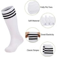 thumbnail image 2 of 4 Pairs Kids Soccer Socks Baseball Softball Youth Athletic Boys Girls Knee High Socks, 2 of 6