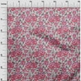 thumbnail image 3 of oneOone Viscose Chiffon Pink Fabric Florals Sewing Craft Projects Fabric Prints By Yard 42 Inch Wide, 3 of 5