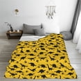 thumbnail image 5 of Pofeuu Dinosaur Print Ultra-Soft Micro Fleece Blanket,for Bed Or Sofa,All Season Throw Blankets Flannel Blanket-80"x60", 5 of 7