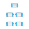 thumbnail image 3 of Maytalsory Efficiently Store And Clothes With Sturdy And Durable Storage Bag azure green M 5Set, 3 of 6
