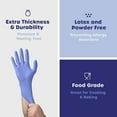 thumbnail image 5 of GUSTO Package Nitrile Gloves, Disposable Latex Free Gloves for Cleaning and Food Prep, Small, 200 Count, 5 of 7
