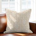thumbnail image 5 of Throw Pillow Covers 18x18 Inch, Cream Botanical Decorative Pillow Cases for Couch Sofa Bed, Spring Summer Chic Wildflowers Cotton Linen Square Home Decor Pillowcases with Hidden Zipper, 5 of 9