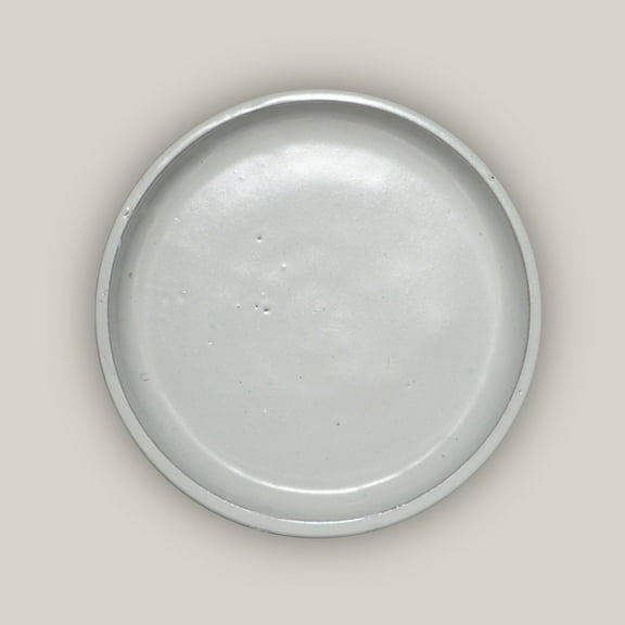 Round | White Ceramic Plant Saucer | High Fired Ecofriendly Clay - Sizes 8"-24" - Free Shipping (9.5"W, White)