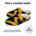 thumbnail image 6 of Rateoe Sunset River Pine Trees Print Women's Men's Cotton Knit Slippers Lightweight Memory Foam Indoor House Shoes with Anti-Skid Sole-37/38, 6 of 7