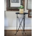 thumbnail image 3 of 14.25" Round Tray-Style Metal Accent Table, 3 of 3