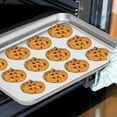 thumbnail image 5 of 9 Inch Baking Pan & Cooling Rack Set of 4, Stainless Steel Small Toaster Oven Tray Pans with Grid Racks for Cookies/ Meats/ Bacon, Non-toxic & Heavy Duty, Rust-free & Dishwasher Safe, 5 of 7