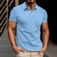 thumbnail image 2 of Playeras De Compresión Para Hombre, Camiseta Estampada De Manga Corta Con Solapa Y Cremallera A La Moda Para Primavera Y Verano, Top, 2 of 5