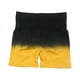 thumbnail image 1 of Pantalones cortos de yoga para mujer, elásticos, transpirables, de cintura alta, para levantar glúteos amarillo pequeño, 1 of 5