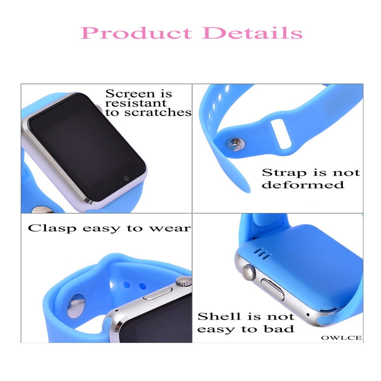 Bluetooth Wireless Smart Watch A1 Wrist Watches Phone Mate for Android Samsung iPhone HTC LG Silver