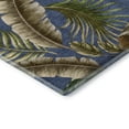 thumbnail image 4 of Addison Rugs Mayfield Washable Tropical Leaves Blue Rectangle Rug, 2'6" x 3'10", 4 of 6