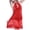 Red, variant on JSGEK Sexy Babydoll Lingerie Nightgown for Women Halter Neck Sheer Mesh with Lace Trim Mini Dress Intimate Sleepwear Nightwear Purple M