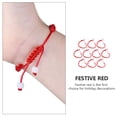 thumbnail image 4 of Miangastore Adjustable Red Braided Rope Bracelet 10Pcs 9.8x0.24x0.08In, 4 of 8