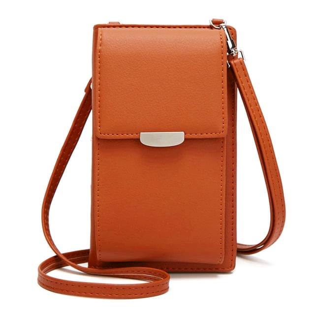 Bolso mini multifuncional de gran capacidad y largo de PU, bolso de hombro, bolso diagonal para teléfono móvil
