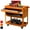 Orange, variant on BCBYou Heavy Duty Rolling Tool Cart,27 Inch 3-Tier Tool Cart with Wheels and Drawers