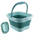 thumbnail image 1 of Leemeimei Baño de pies 15L (4 GL) Bañera plegable para pies con asa, masajeador de baño de spa para pies remojo de pies secos y agrietados, cubo de plástico para pies, 1 of 5