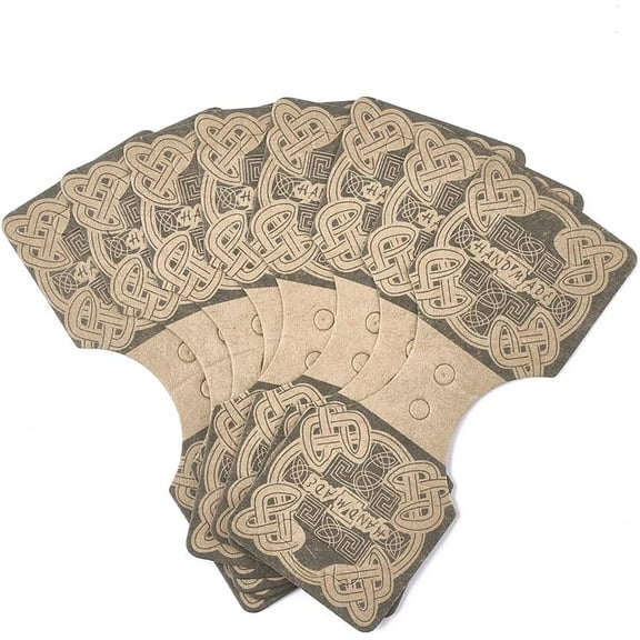 100 Pcs Cardboard Display Cards Jewelry Packaging Supplies DIY Earrings Holder Retail Show for Necklace Bracelet Ear Studs Jewelry Accessory Display