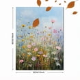 thumbnail image 3 of Wildflower Field Oil Canvas Print, Wall Art for Living Room Bedroom Dining Room Office Entryway Home, 3 of 8