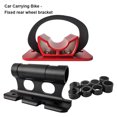 thumbnail image 3 of 2Pcs Bicycles Front Fork Mount Anti-corrosive Cycle Anti-rust Fast Release Heavy Duty Nylon Buckle Aluminium Alloy Rear Wheel Rack Carrier Red, 3 of 8