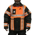 thumbnail image 3 of Polar Plus Silver Reflective Hi-Vis Coat Arctic Thunder Model, 3 of 4