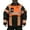 orange/black, variant on Silver Reflective Hi-Vis Coat Arctic Thunder Model