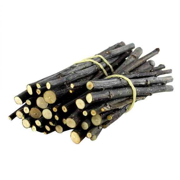 LEORX Apple Wood Sticks Pet Snacks Chew Toys for Small Animals 500g Multi