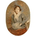 thumbnail image 2 of Jacques-Émile Blanche 18x24 Gold Ornate Framed and Double Matted Museum Art Print Titled - Dotsiry Manfred with and Muff (1894), 2 of 4