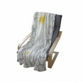 thumbnail image 4 of Grey and Yellow Soft Flannel Fleece Throw Blanket, Hawaiian Island Flowers on Abstract Animal Print Theme Backdrop, Cozy Plush for Indoor and Outdoor Use, 50" x 70", White and Pale Grey, by Ambesonne, 4 of 6