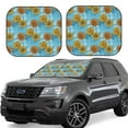 thumbnail image 2 of Picia Sunflowers 2 Piece Car Windshield Sun Shade Foldable | Foldable Sun Shield for Front Window Blocks UV Rays and Keeps Your Vehicle Cool-Large, 2 of 7